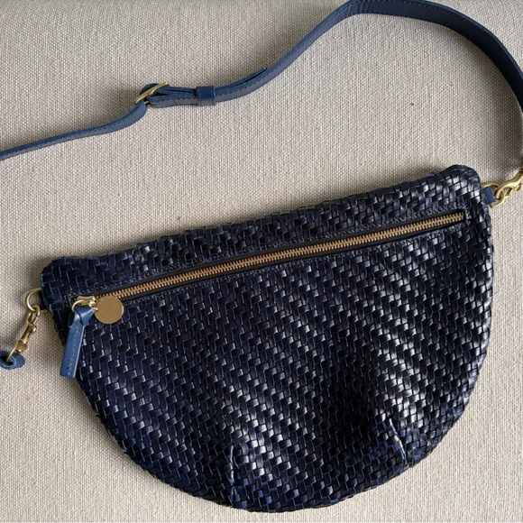 CLARE V Grande Fanny in Pacific Woven Zig Zag - Picture 3 of 9